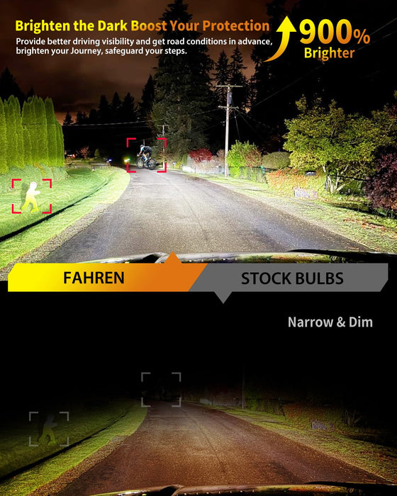 FAHREN 2025 Upgraded H4 9003 Bulb 36000LM 900% Brighter
