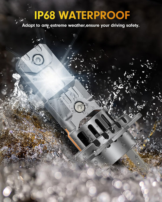 FAHREN TERMITOR H7 LED Bulbs, 50,000LM, 10X Brighter, 6500K Cool White