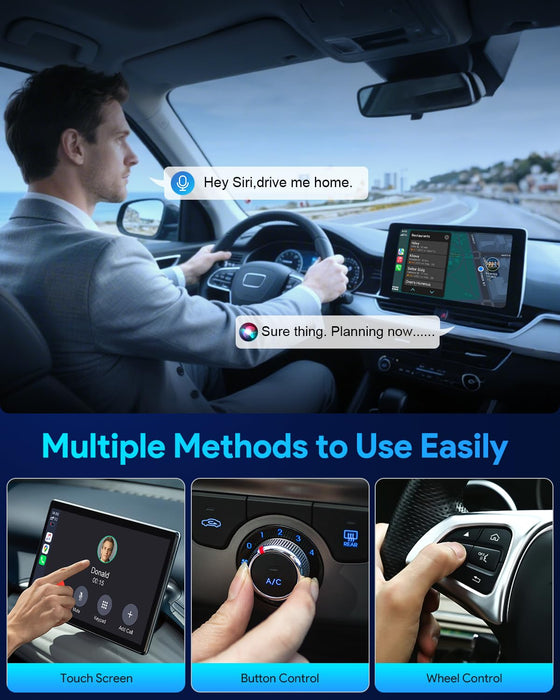 FAHREN 2-in-1 Wireless CarPlay Adapter, Wired to Wireless CarPlay & Android Auto