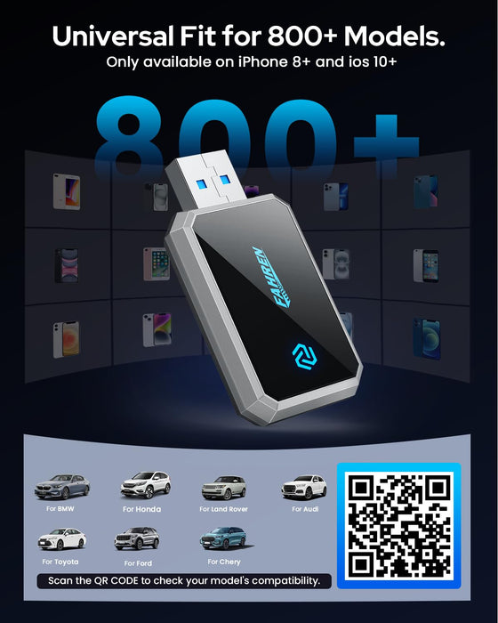 FAHREN Latest-Gen Wireless CarPlay Adapter