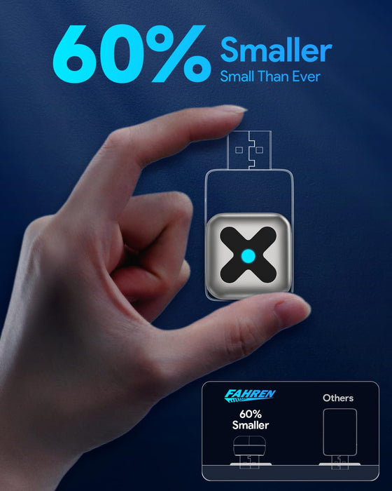 FAHREN 2-in-1 Wireless CarPlay Adapter, Wired to Wireless CarPlay & Android Auto