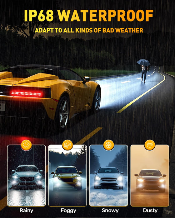 D1S D1R LED Headlight Bulbs – 36000LM, 900% Brighter, 6500K Cool White