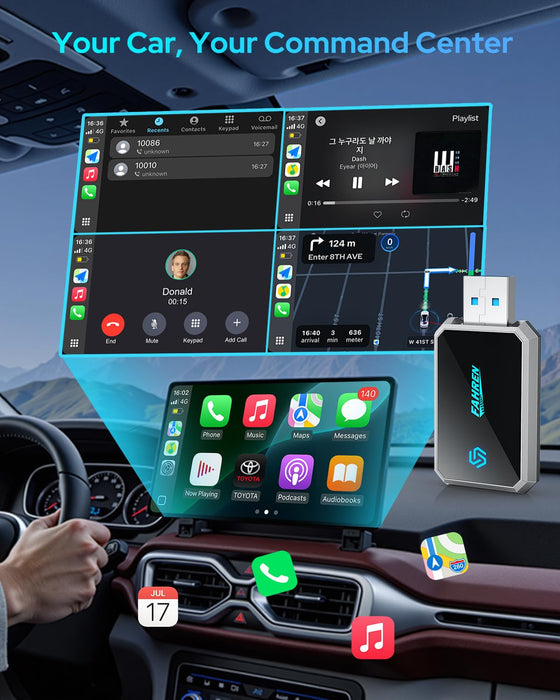 FAHREN Latest-Gen Wireless CarPlay Adapter