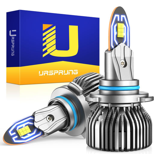 Ursprung 9005 HB3 LED light bulbs, 6500K super bright, plug and play, pack of 2