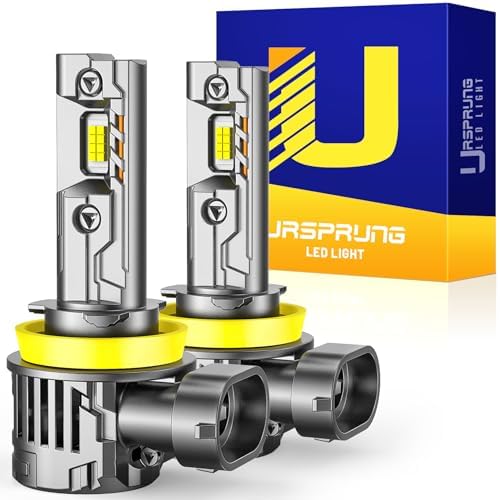 Ursprung H11 H8 H9 fog light bulb, 6500K cool white, 60000LM ultra bright