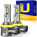 Ursprung H11 H8 H9 fog light bulb, 6500K cool white, 60000LM ultra bright
